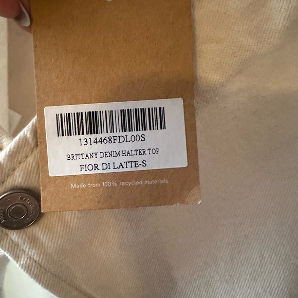 Reformation Brittany Denim Halter Top - Picture 7 of 7